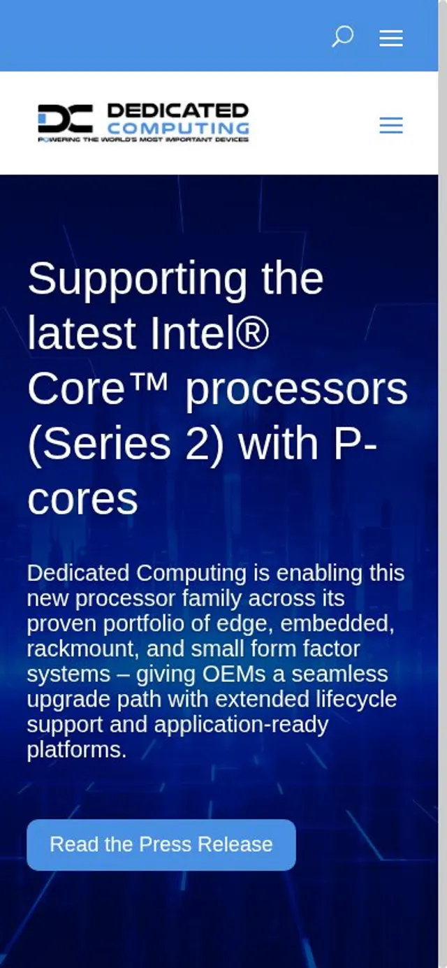 计算硬件B2B营销型网站仿站定制（参考：dedicatedcomputing.com）